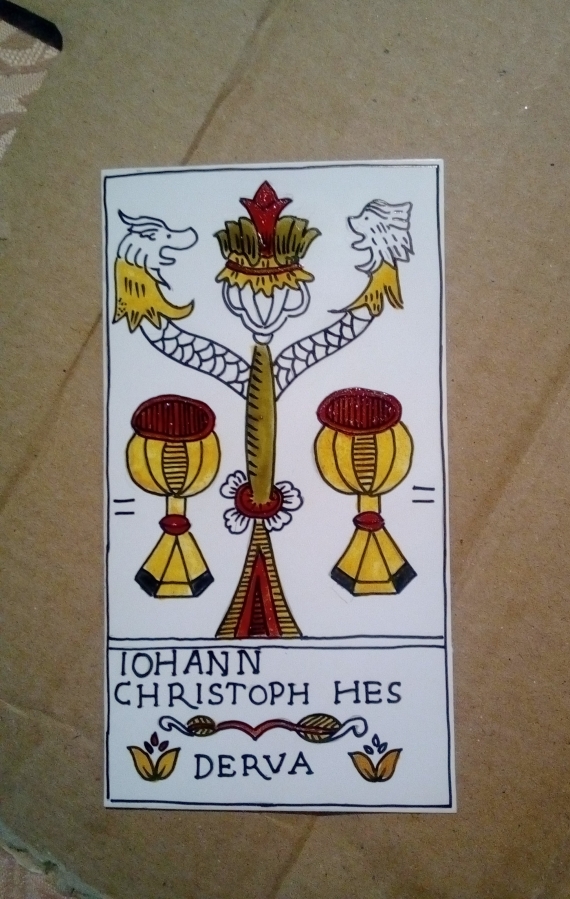 Two of Cups, Hes - Derua Tarot