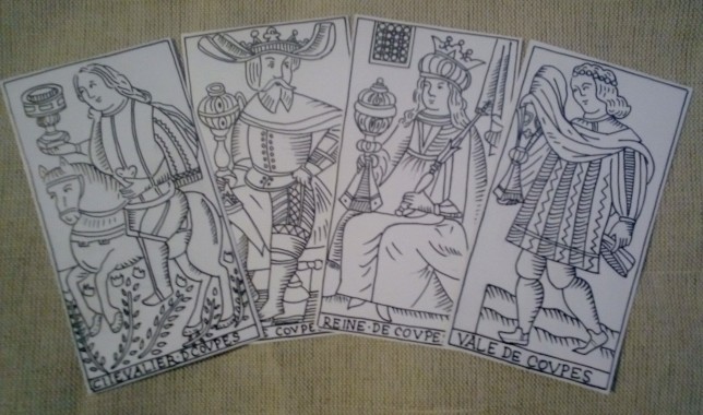 Hes - Derua Tarot court cards, cups